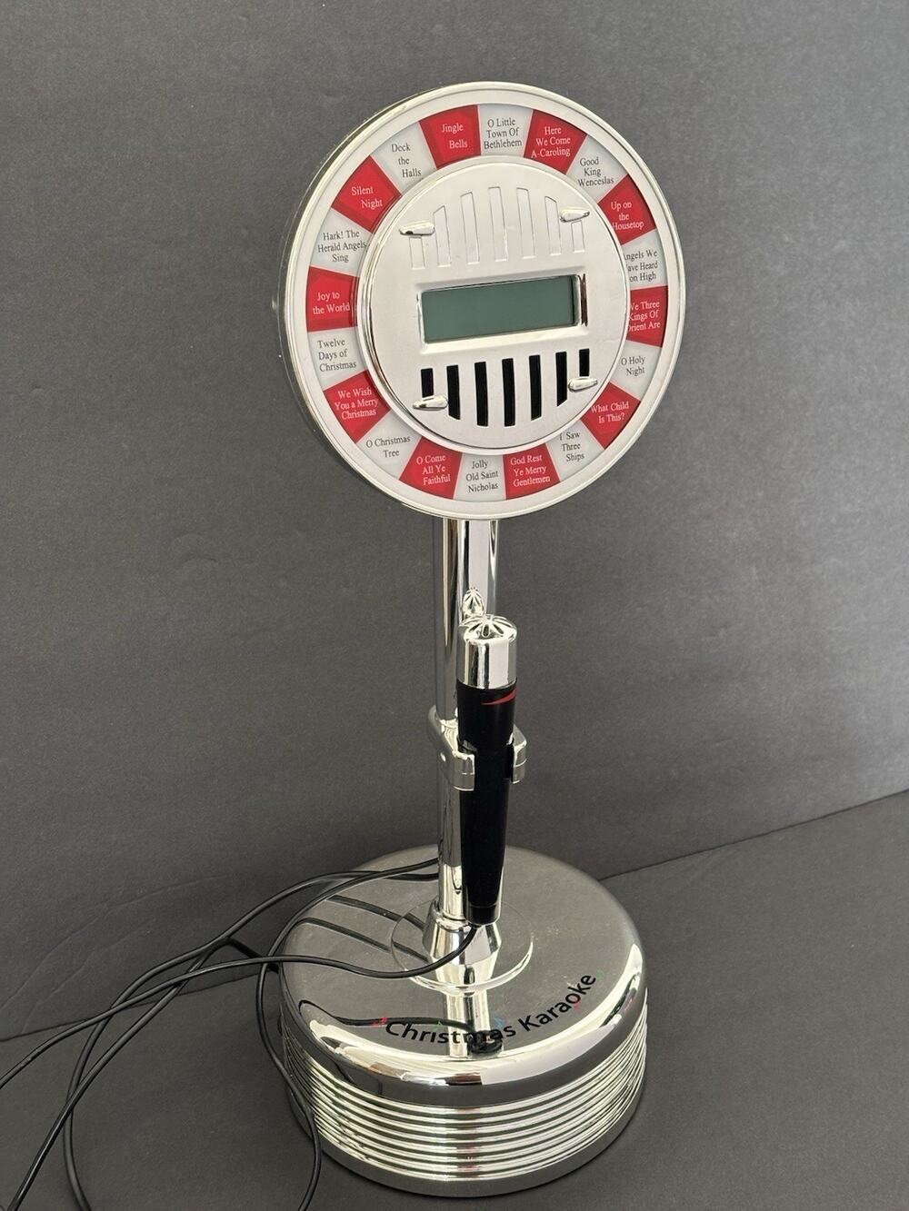 Mr. Christmas Karaoke Machine - Digital Lyrics Display Sing Along 20 Xmas Carols